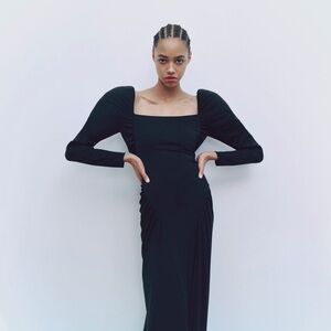 Long pleated Zara Dress